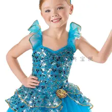 2018hot костюм для балета с юбкой-пачкой одежда для занятий гимнастикой для Девочка костюм балетный юбка платье с фатиновой юбкой латинские, Джаз для девочек