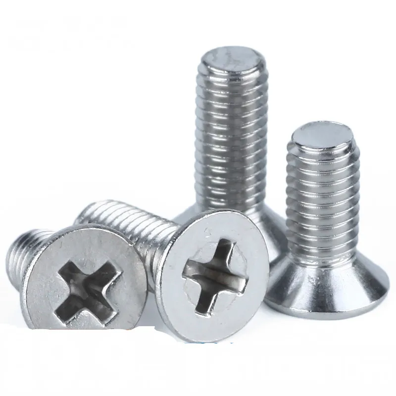 5PCS GB819 M5 M6 304 Stainless Steel Countersunk Head Screw Phillips Flat | Обустройство дома