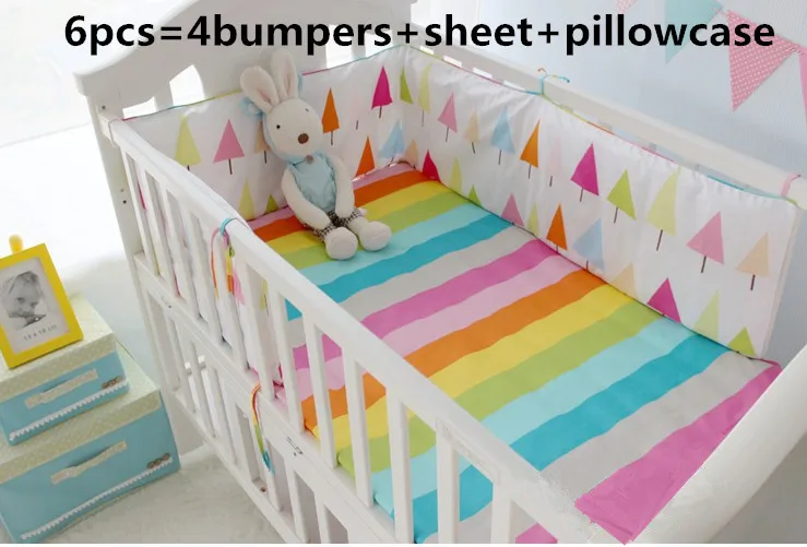 Us 42 8 Promotion 6pcs Rainbow Baby Bedding Set Bed Linen Cradle Crib Cot Include Pers Sheet Pillow Cover In Sets Us 42 8 Promotion 6pcs Rainbow Baby Bedding Set Bed Linen Cradle Crib Cot Include Pers Sheet Pillow Cover In Sets