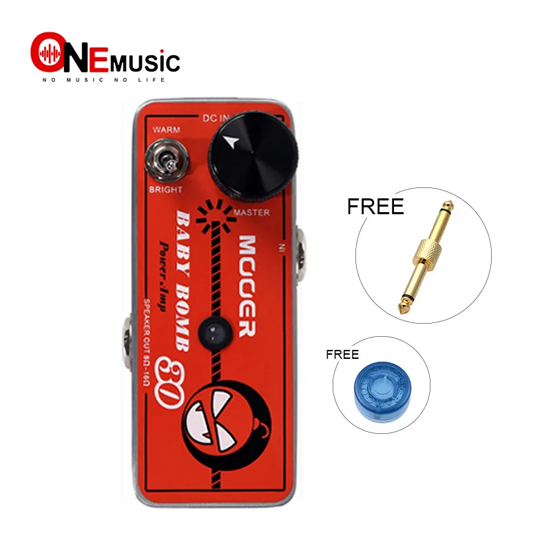 MOOER Baby Bomb 30 30W Digital Micro Power AMP Post Stage Overdrive Effect Guitar Pedal with US pin Adapter and Gold Connector MOOER Baby Bomb 30 30W Digital Micro Power AMP Post Stage Overdrive Effect Guitar Pedal with US pin Adapter and Gold Connector