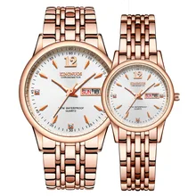 Rose Gold Couple Watch For Men Women Lovers Watches Luxury Gift Stainless Steel Quartz Watch Ladies Wrist Watch Clock цена Rose Gold Couple Watch For Men Women Lovers Watches Luxury Gift Stainless Steel Quartz Watch Ladies Wrist Watch Clock цены онлайн