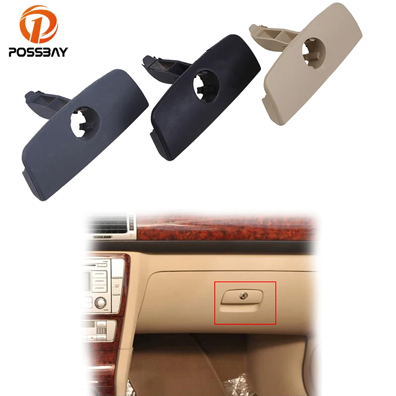 

POSSBAY Plastic Glove Box Lid Open Lock Handle Puller With Hole for VW Passat B5 Black/Gray/Beige Auto Lock Glove Box
