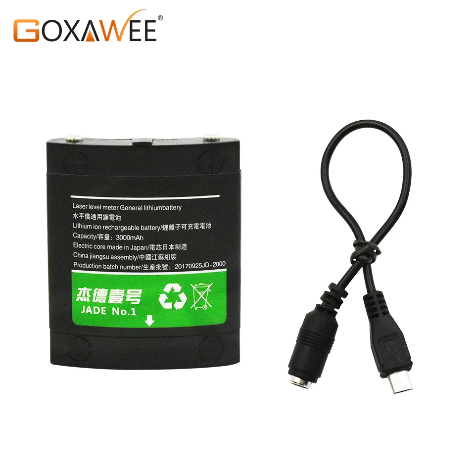 

GOXAWEE 5 Line 6 Point Laser Level Lithium Rechargeable Battery For Self Leveling 360 Degree Horizon & Vertical Level Power Tool
