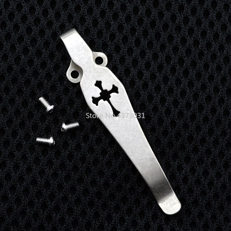 

Top Quality Spartan Helment Design TC4 Titanium Pocket Knife Clip Kydex Back Clips for folding knife
