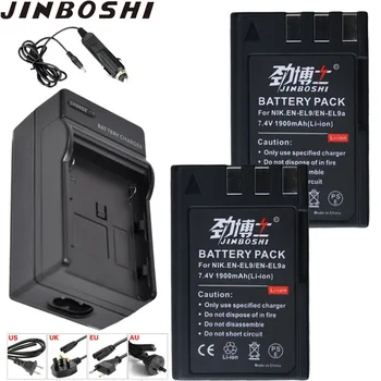 

2pcs EN-EL9 EN EL9 ENEL9 Rechargeable Li-ion Battery+LED Single Charger for Nikon EN-EL9a D40 D60 D40X D5000 D3000 E1007N L20