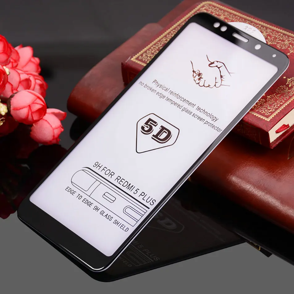 5D Glass For Xiaomi Redmi Note 5 Pro Screen Protector Full Cover For Xiomi Xiaomi Redmi 5 Plus Note 5 4x Mi 8 A1 Tempered Glass  (11)