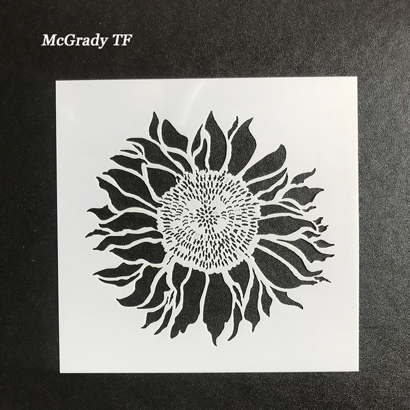 

13*13cm Plastic Sunflowers Shape Cake Stencil Cutting Dies Stencils For DIY For Cakes Stencils for DIY Scrapbooking Cake Tools