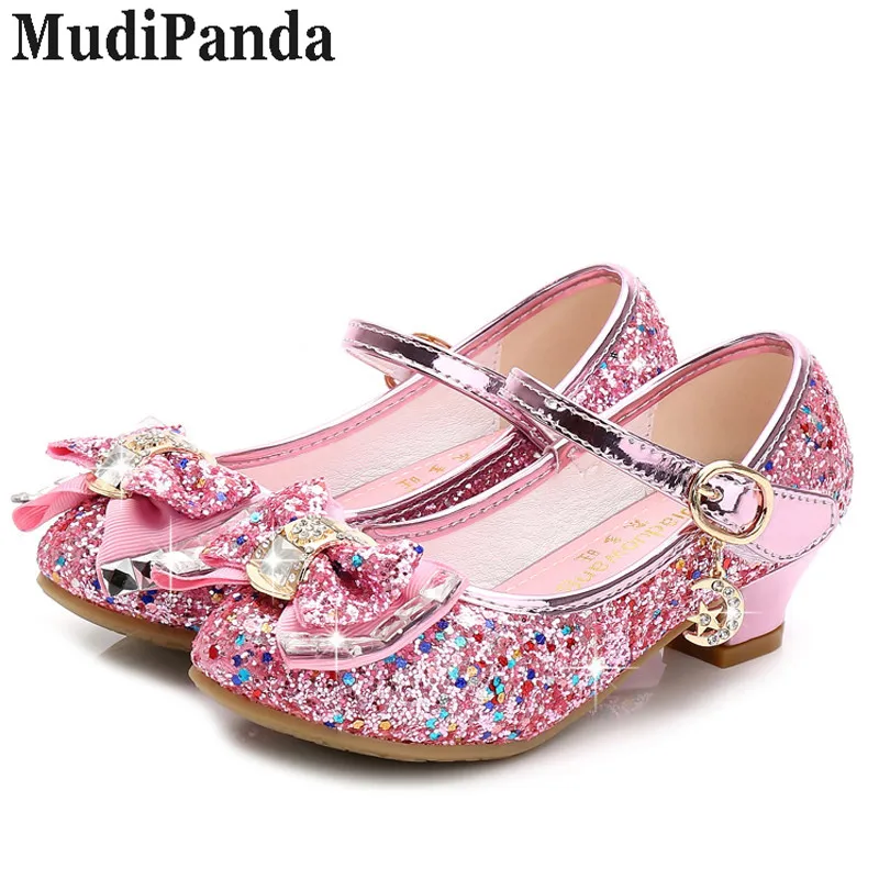 

MudiPanda Enfant Fashion sandals Summer Girls Shoes Lovely Rhinestone Bow Children Sandals High Quality Princess Kids Shoes