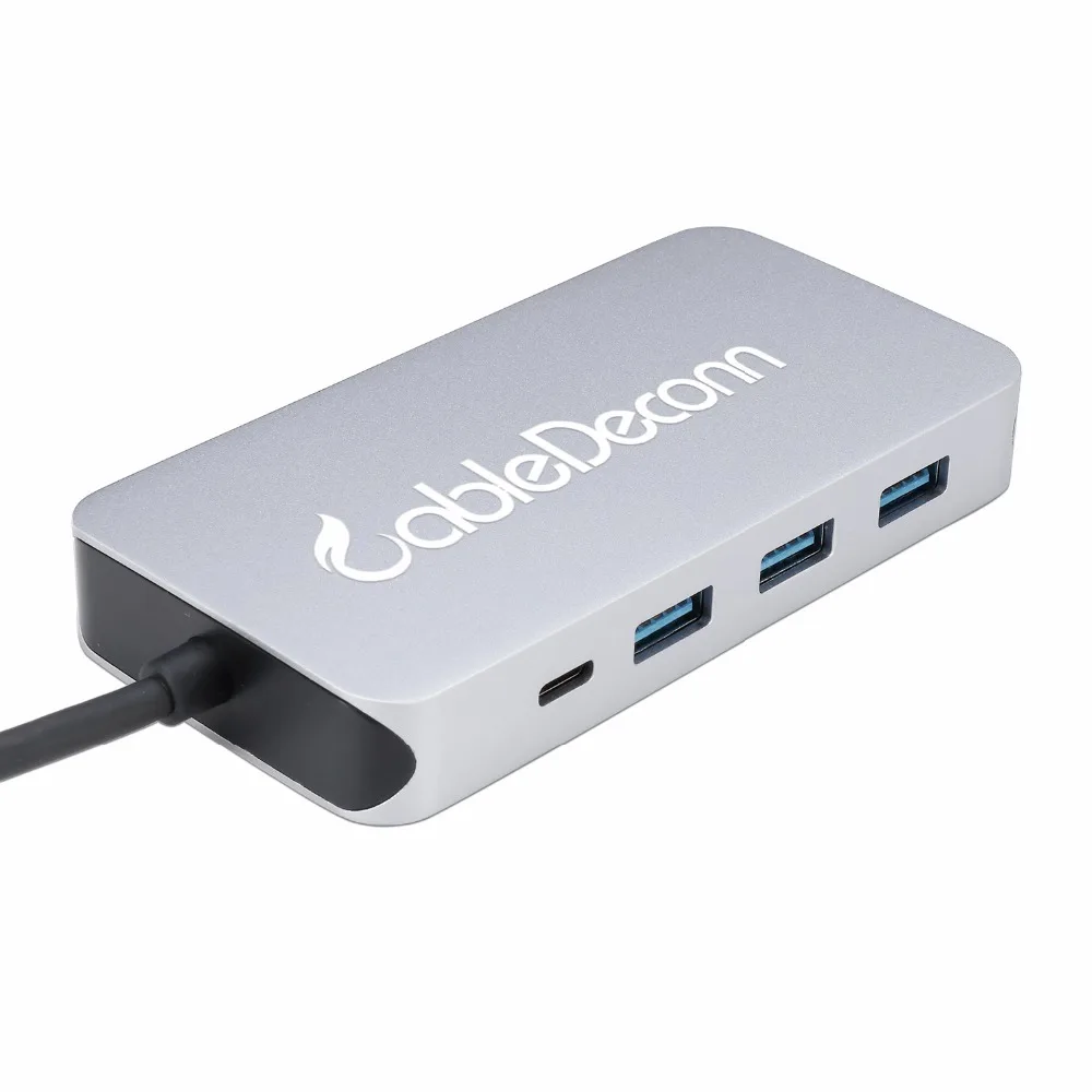 Thunderbolt 3 док станция usb c концентратор usb3.1 Тип к hdmi ethernet rj45 адаптер зарядка tf sd карта