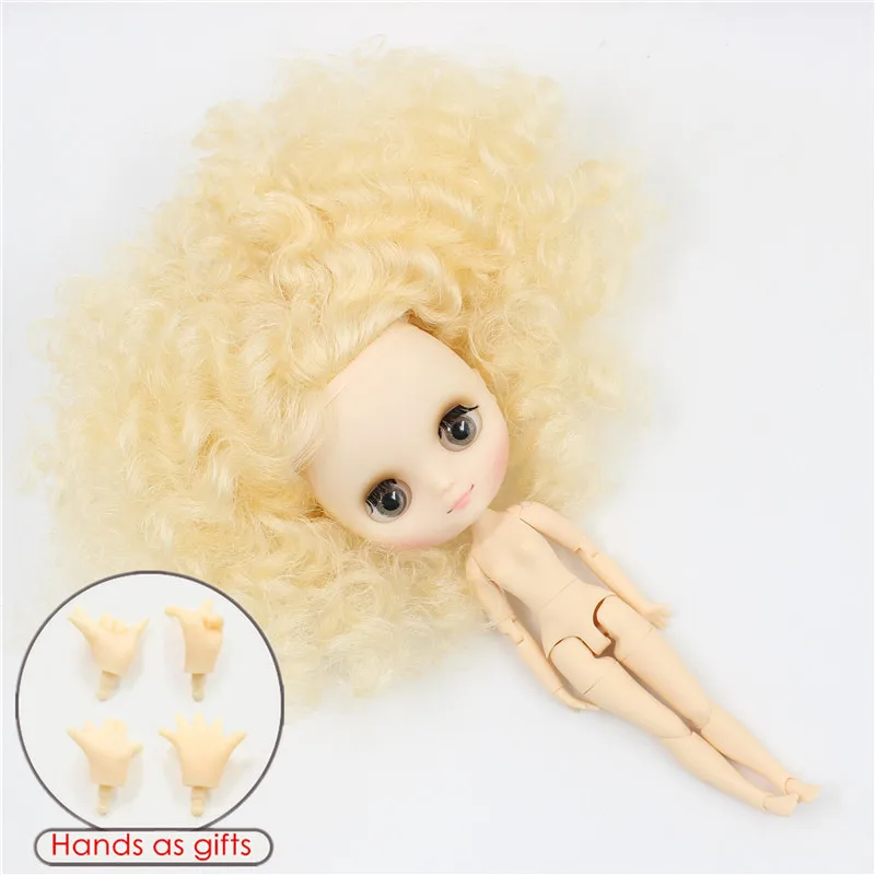 middie Фабрика Блит кукла middie кукла 1/6 bjd 1/8 bjd сестра семья дикие Кудри волосы розовый коричневый девушка подарок игрушка - Цвет: middie