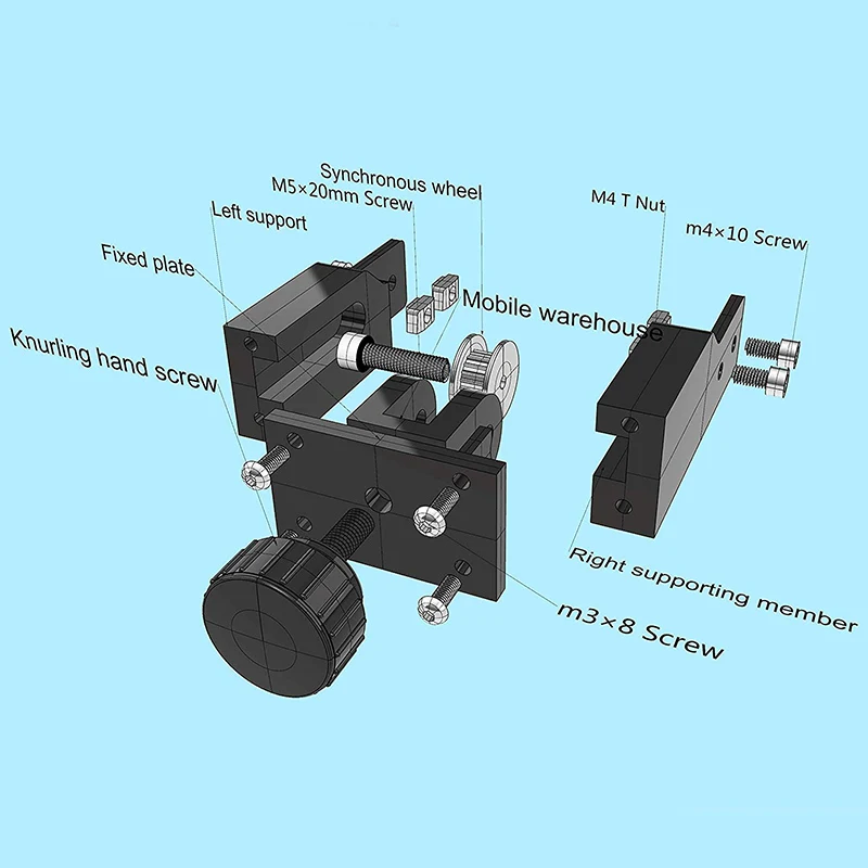 Аксессуары для 3d принтера Cr10 ось Y 4020 алюминиевый профиль синхронный натяжитель колеса и синхронный натяжитель ремня