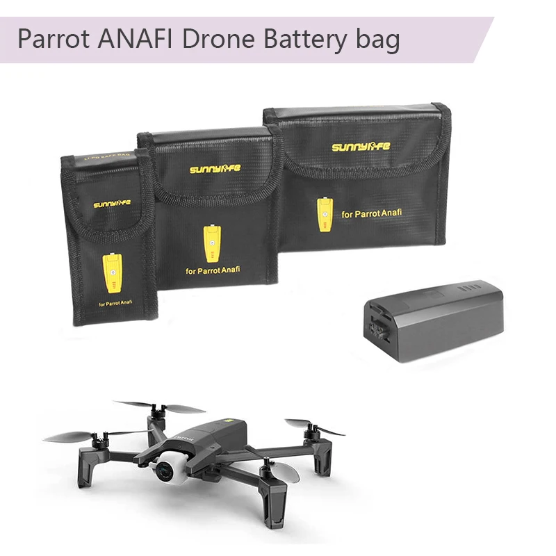 Parrot Anafi Drone Battery Safe Bag Storage Protective Case For Flight