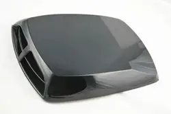 Универсальный черный автомобиль декоративная поток воздуха впуска Совок Turbo Бонне Vent кожух Бесплатная доставка автомобиля Наклейки