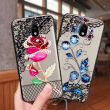 YueTuo coque, чехол, чехол, для Samsung Galaxy J3 J330 J3 J310 роскошный 3d Жесткий PC чехол для сотового телефона с цветами