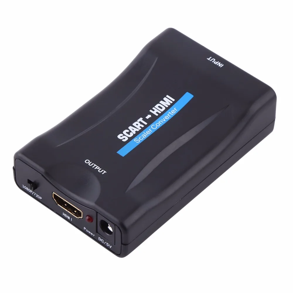  1080 P SCART Al Convertitore di HDMI Video Audio Adattatore di Segnale HD Con Adattatore di Ricaric