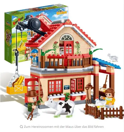 Building block Набор kompatibel мит neue Штадт Ланд уровня Bauernhof 3D Bau зигеля Padagogisches хобби Spielzeug
