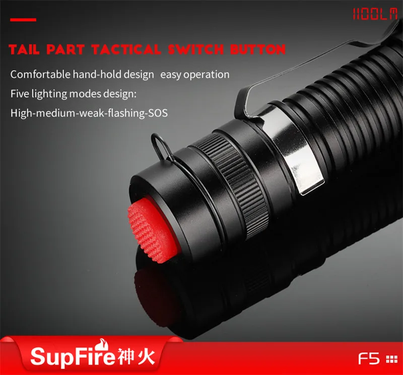 Supfire Zoom Flash светильник F5 CREE L2 Linterna светодиодный фонарь Lanterna ручной светильник для Imalent Sofirn Fenix O светильник Nicron Lumintop S065