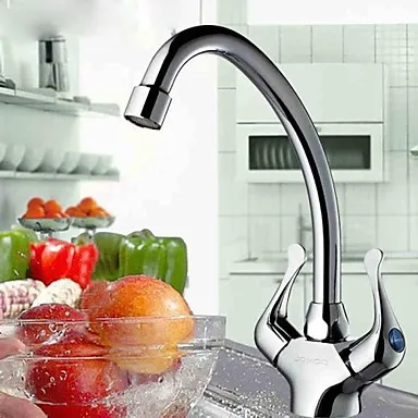 Contemporáneo Pull Out Cocina Grifo Del Fregadero Grifo solo agujero Doble asa, Pia Parede Torneira Cozinha grifo cocina