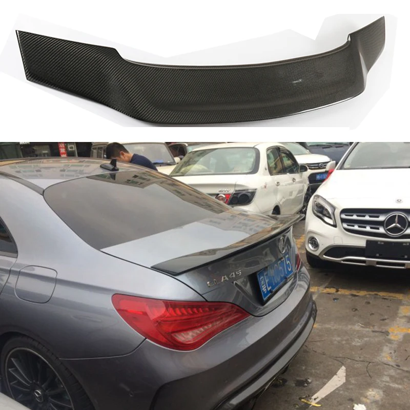 Spoiler Wing for 14-18 Mercedes-Benz CLA CLA200 250 Rear Trunk Lip Spoiler Wing Painted Black 