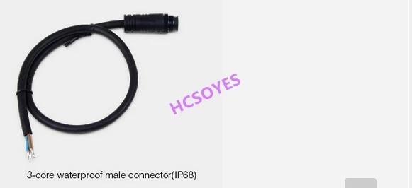 3-core male ip68
