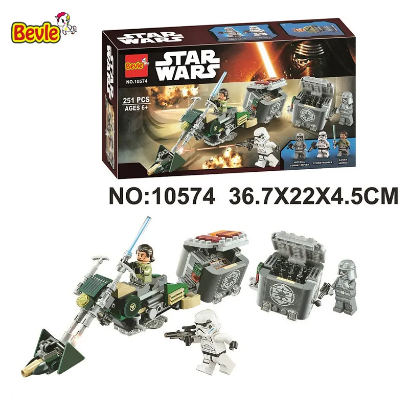 

10574 Bela Series Kanan's Speeder Bike Model Building Block Bricks Compatible Legoings Star Series Wars 75141