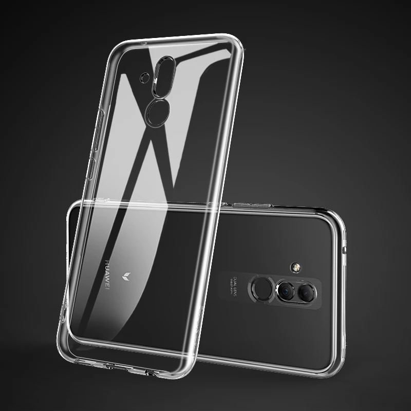 Чехол из ТПУ для Huawei P30 P20 Pro силиконовый защитный мягкий прозрачный чехол P Smart Plus Y6