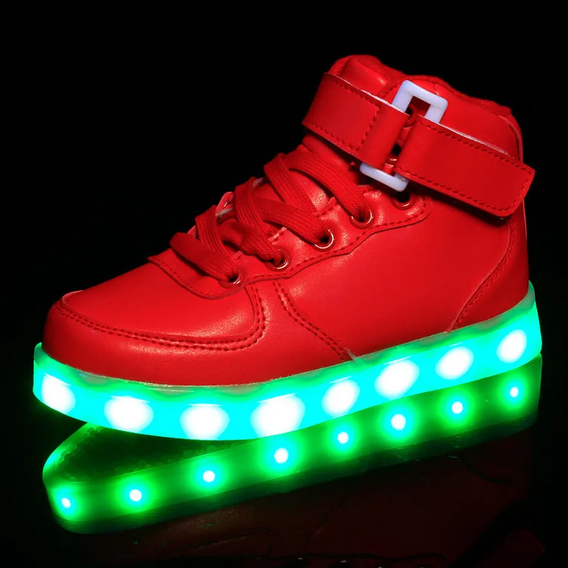 light up red shoes