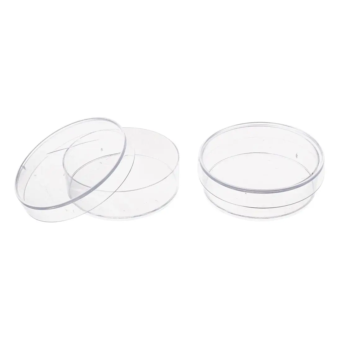 Горячая-10 шт. 35 мм x 10 мм стерильные пластиковые тарелки Петри с крышкой для LB плиты дрожжи (прозрачный цвет)