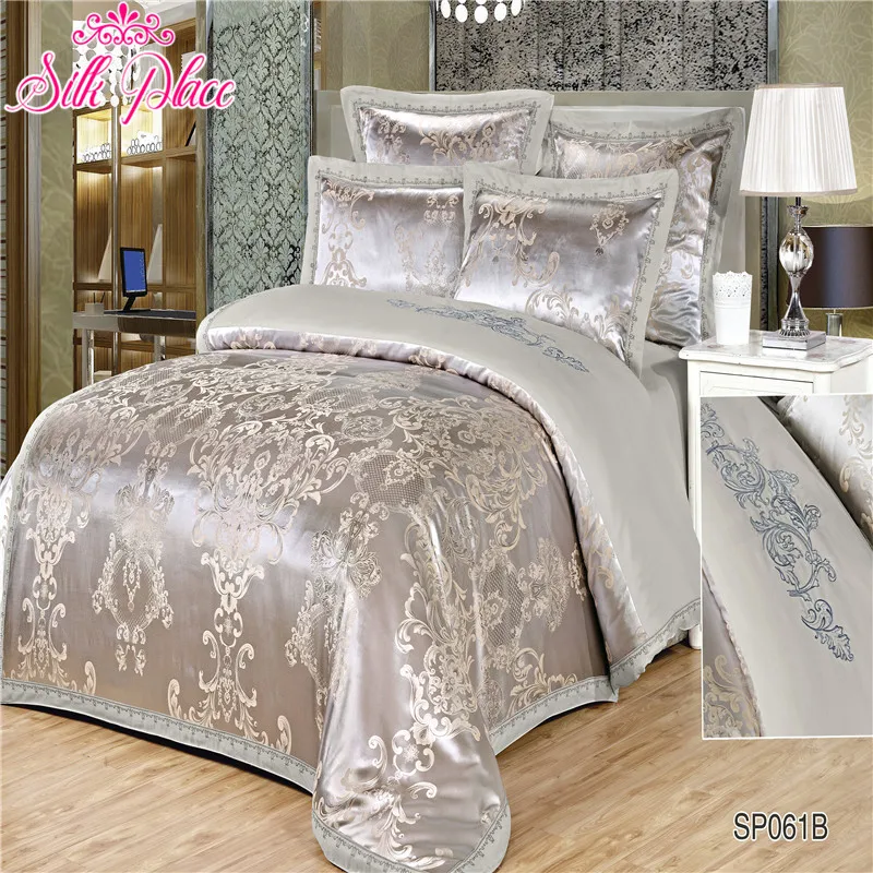 "Silk Place"Bedding Set luxury Single Bedding Set Include Bed Sheet