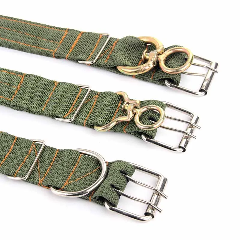 SYDZSW Large Dog Collar Nylon Double Buckle Four Layer Thicken Pet Collar for Labrador Golden Retriever Durable Big Dog Products7