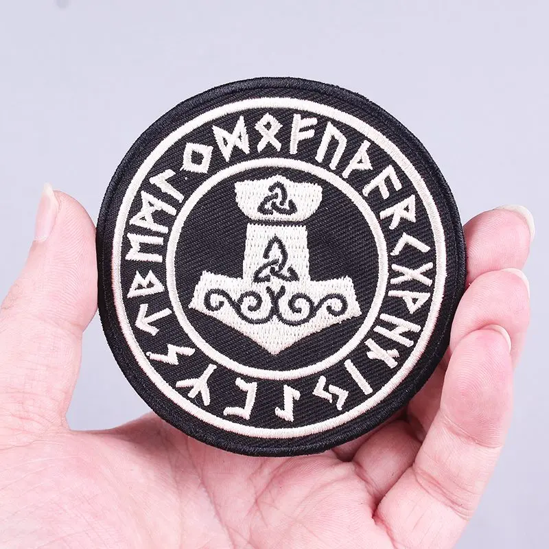 

Pulaqi Vikings Patches Embroidery Sew On Clothes Stickers Stripes On Clothes Iron-on Patch Military Badge Patch Diy Hat H