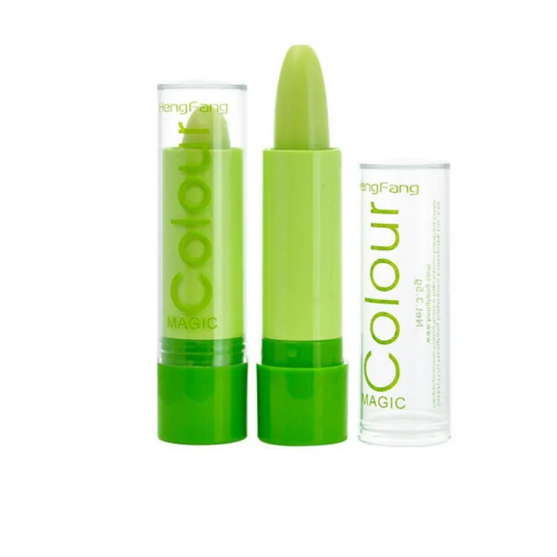 

Women Make Up Magic Temperature Moisturizing Hydrating Green to Pink Long Lasting Change Color Lipstick Cosmetic Makeup