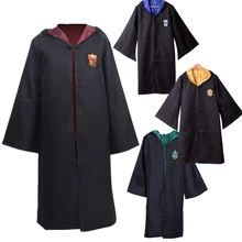 Hp Gryffindor Hufflepuff Ravenclaw Slytherin, детский халат для взрослых, плащ, карнавальный костюм, накидка на хэллоуин, рождество, галстук