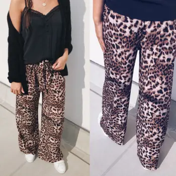 

Vogue Women Wide Leg High Waist Casual Crop Pants Summer Loose Culottes Trousers