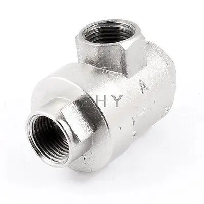 

Pneumatic 2 Way 18.5mm Outlet Air Quick Exhaust Valve Silver Tone
