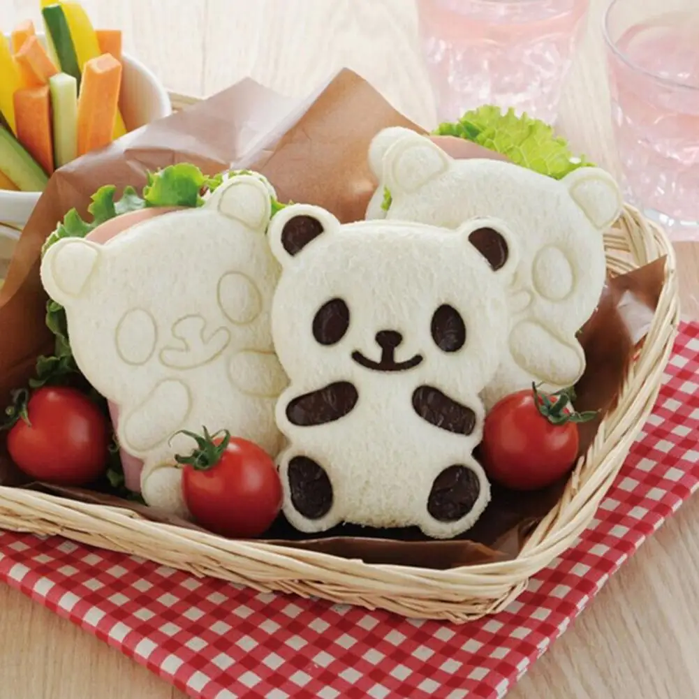 

DIY Cute Panda Shape Rice Sushi Cookie Mold Cutter Sandwich Maker Baking Tool