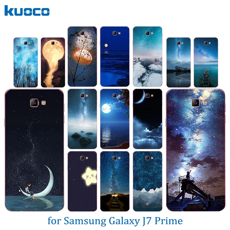 Phone Cases for Samsung Galaxy J7 Prime Night Sky Pattern Soft TPU Silicone Back Cover FOR On7 2016 G610F Protect Shell |