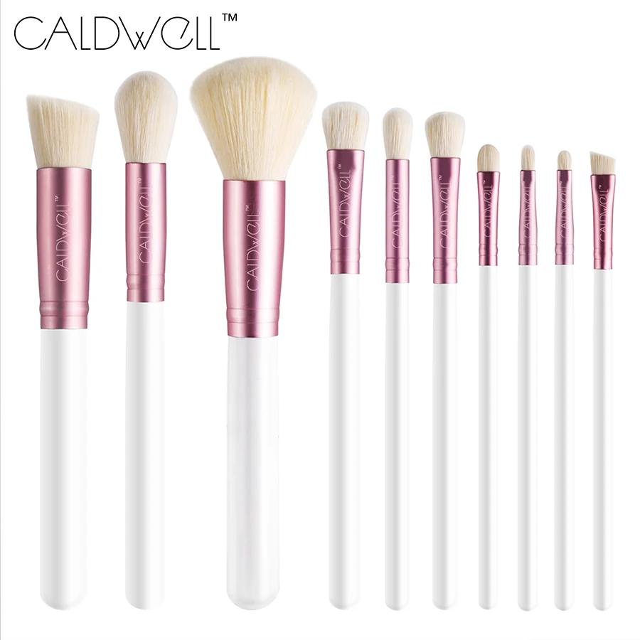 CALDWELL New Arrival Makeup Brushes professional Cosmetics brush Set 10 9pcs High Quality top Wool Fiber