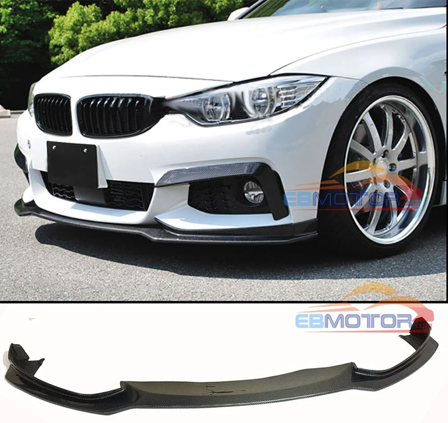 Передний спойлер из настоящего углеродного волокна для BMW F32 F33 F36 M Sport tech B398