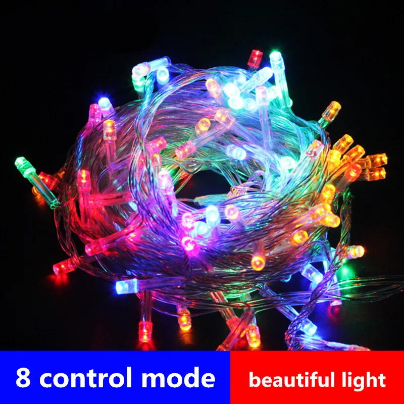 10M 100LEDS Outdoor Flashing LED String Light AC220V EU Plug Holiday