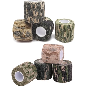 

High Quality 5cmx4.5m Army Camo Outdoor Hunting Shooting Tool Non-Slip Camouflage Stealth Tape Waterproof Wrap Durable Non-woven