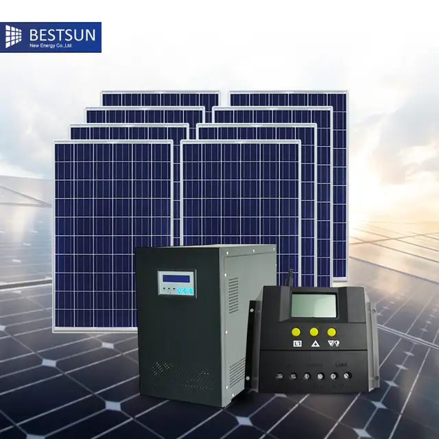Bestsun 2kw 10kw Off Grid Solar Pv System Price With High Configuration 250w Solar Panel Hot Sale Solar Generator Factory Direct
