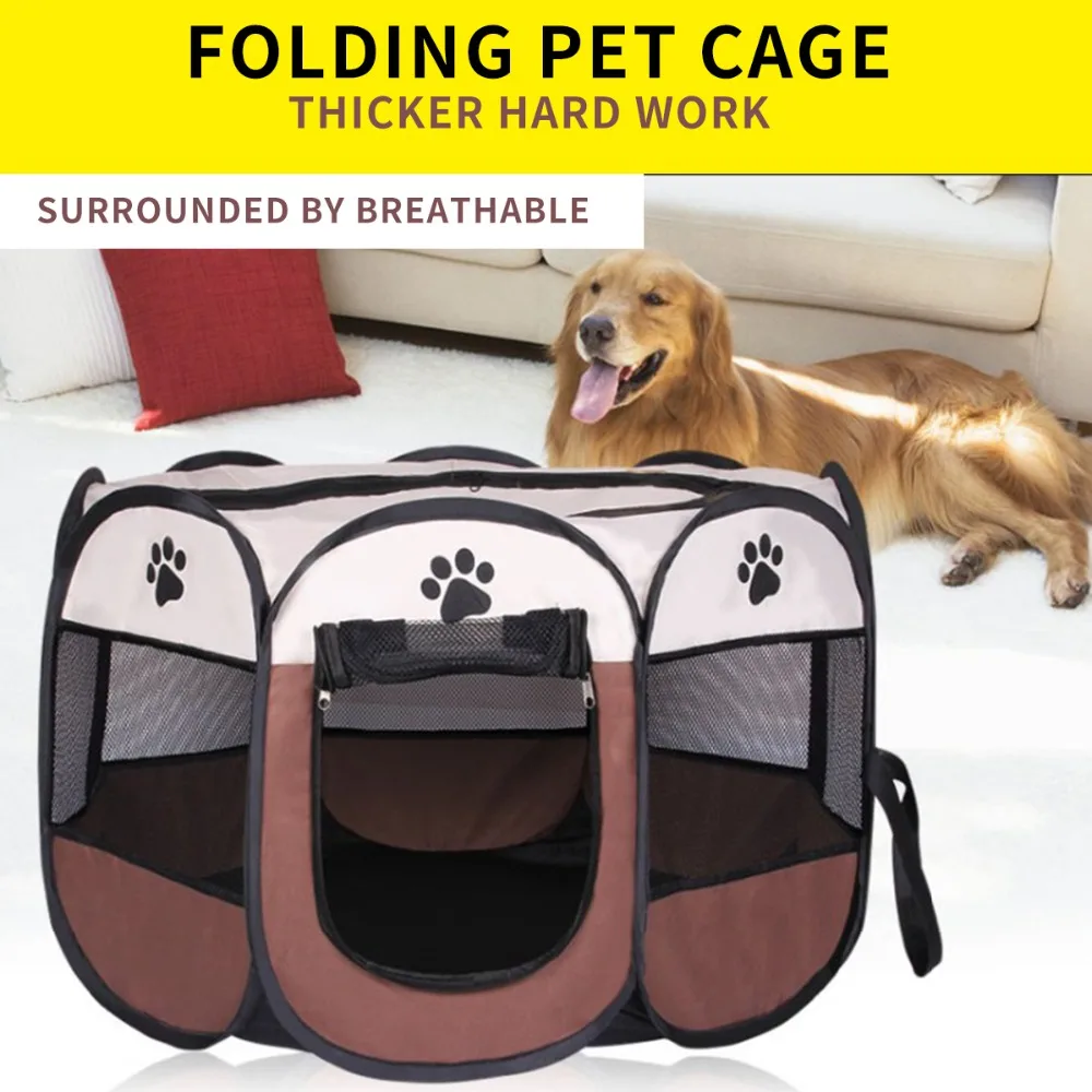 3 Colors Portable Pet Dog House Cage Folding Dog Cat Outdoor Bed Tent