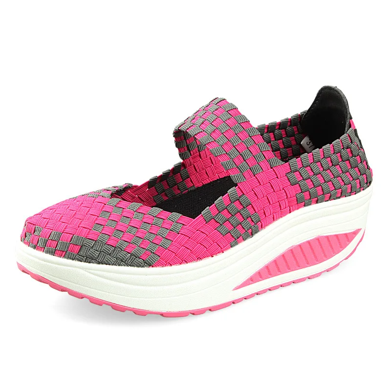 

Women's Shoes Pumps High Heels Clogs Woman Platform Wedges Casual Shoes Ladies Lycra Handmade Fashion Elegant Sexy Shine Style