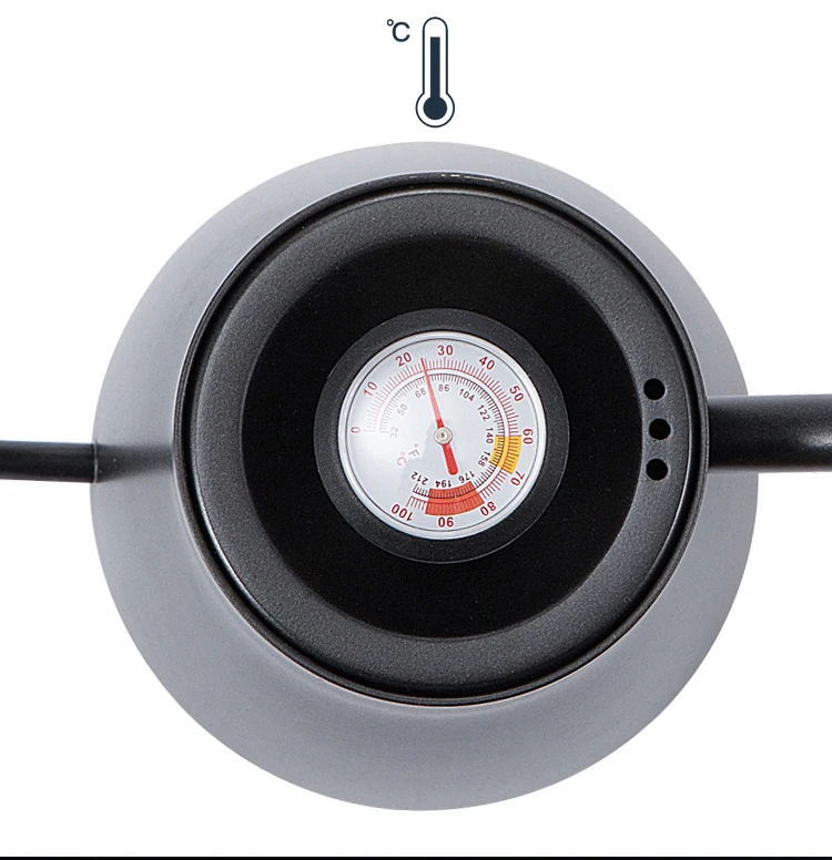  YRP 850ml Stainless Steel Coffee Drip Kettle Gooseneck Pour Over Coffee Tea Pot with Thermometer Wo - 33008289584