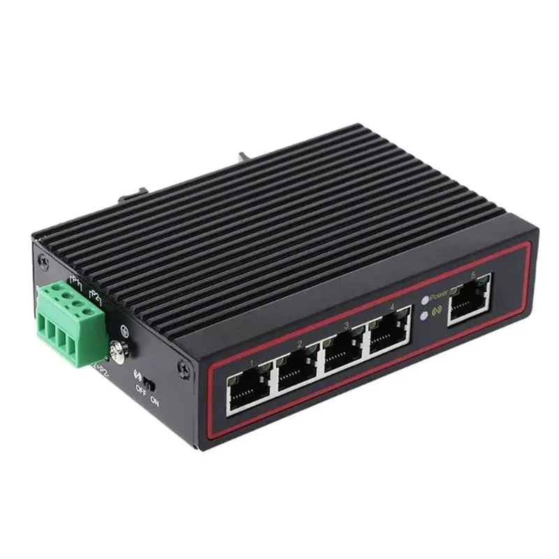 5-Порты и разъёмы RJ45 10/100M Ethernet настольный коммутатор концентраторы сети ноутбук DIN Rail Тип