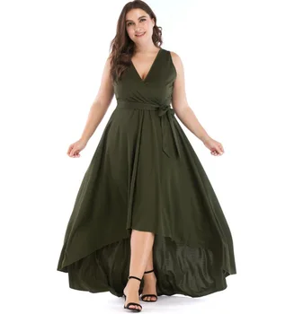

2018 Summer New Pattern Thin V Lead Chalaza Long Fund Full Dress Longuette
