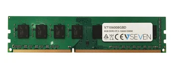 

V7 8GB DDR3 PC3-10600 - 1333mhz DIMM Desktop Memory Module - V7106008GBD, 8 GB, 1 x 8 GB, DDR3, 1333 MHz, 240-pin DIMM, Green