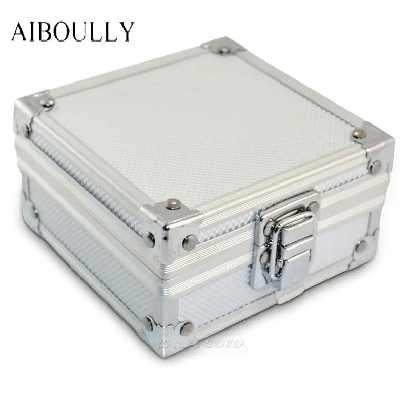 AAIBOULLY Pro Aluminium Alloy Silver Tattoo Machine Foam Paded Box Case