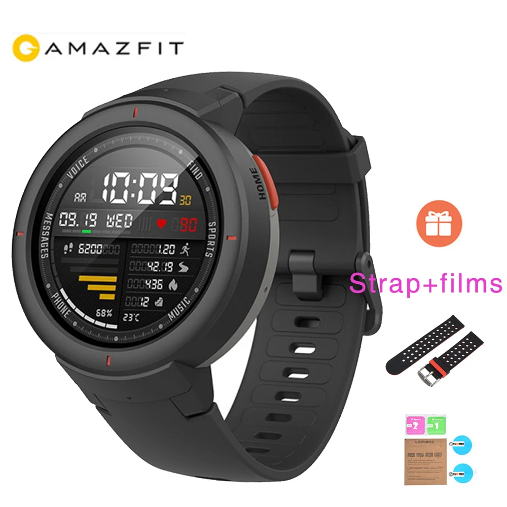 Умные часы Hua mi AMAZFIT Verge 3 с gps и батареей 390 мАч AMOLED HR ответ на звонки встроенный nfc